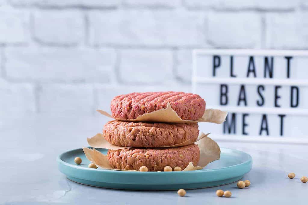plant-based meat on a table