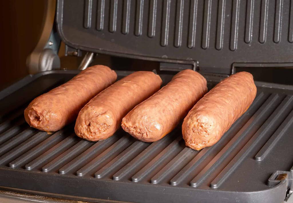 beyond sausages ready for grilling