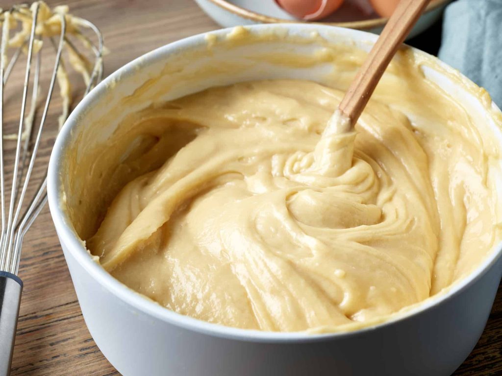 the process of making eclair dough