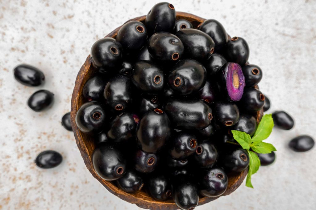 java plum fruits in a bowl