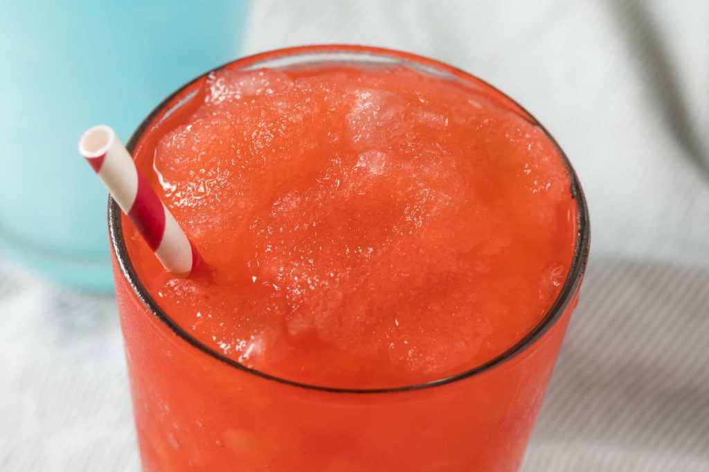 Red Slushies with Straw