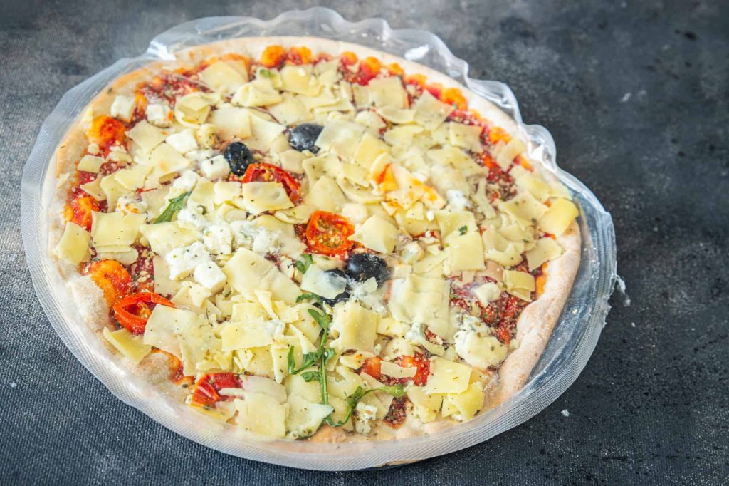 frozen pizza with cheese