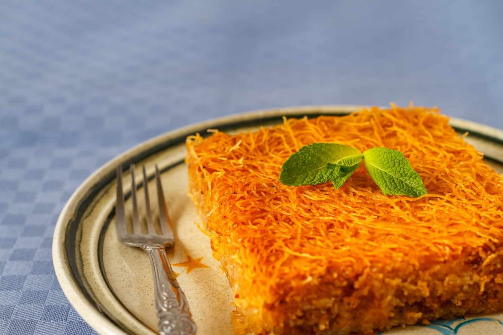 Kataifi Pastry on a plate