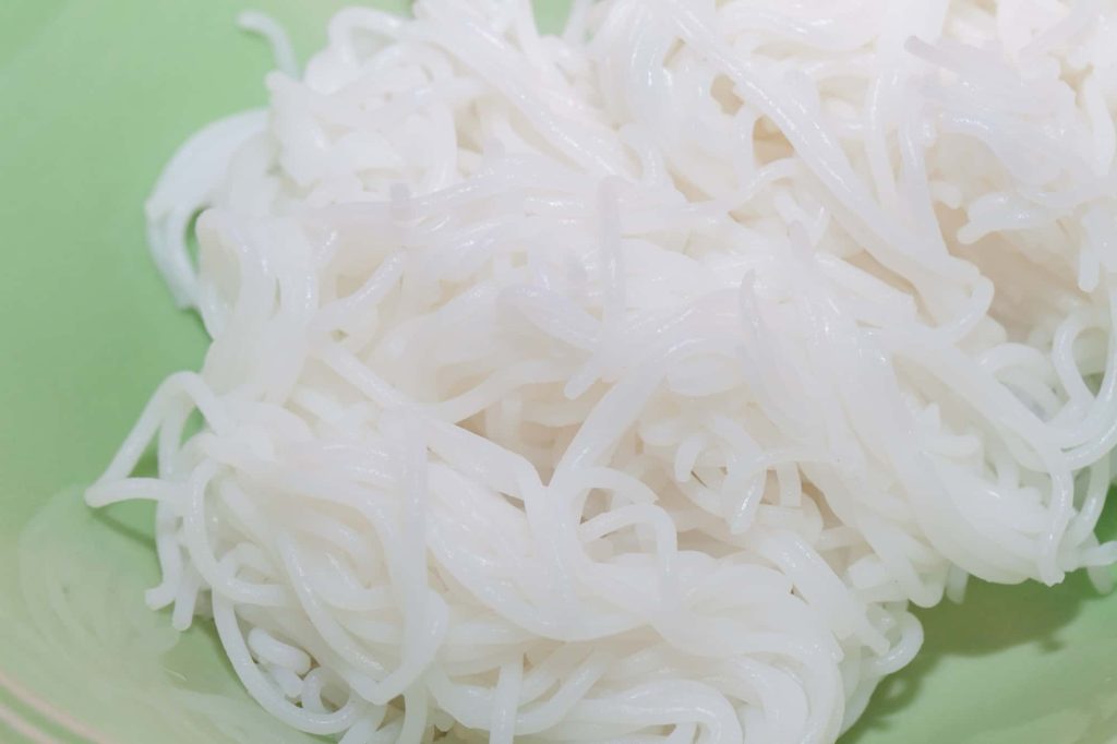 wheat vermicelli on a plate