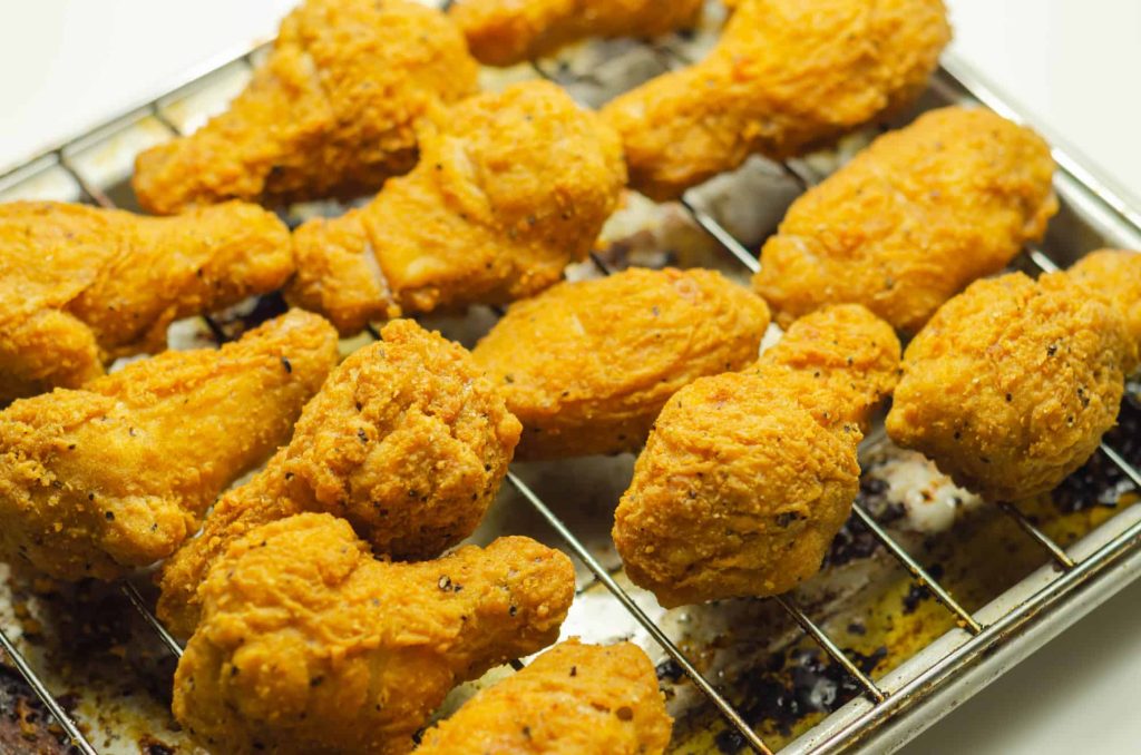 crispy fried chicken drumettes