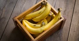 banana on a wooden table