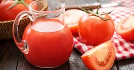 Tomato juice on a table