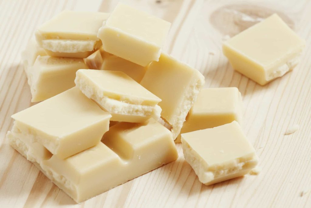 pieces of White chocolate