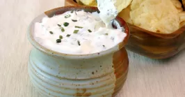 sour cream with chives