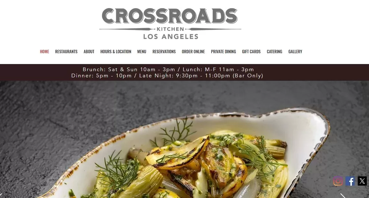 vegan-friendly restaurant crossroads kitchen